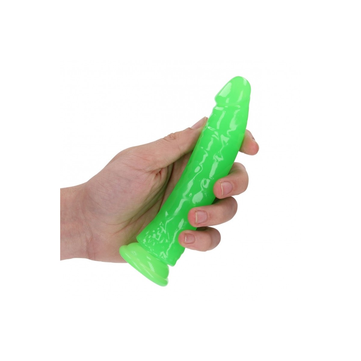 Fallo realistico Slim 15,5 cm verde fluo