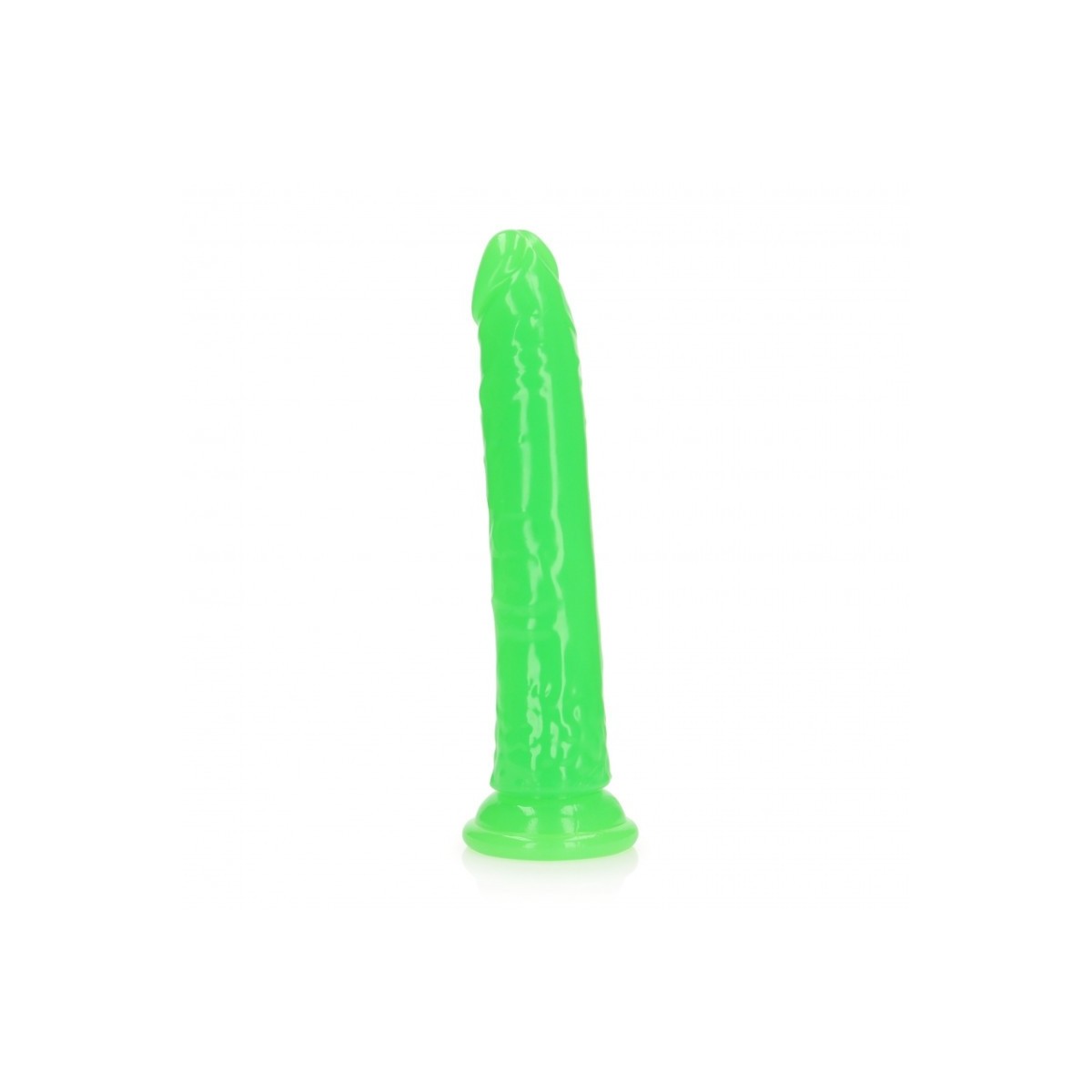 Fallo realistico Slim 22,5 cm verde fluo