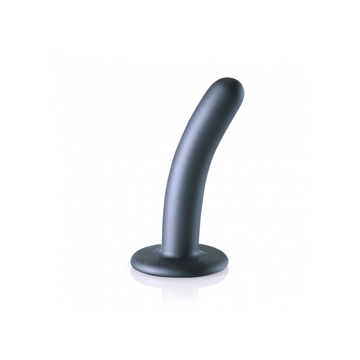 Dildo ventosa liscio punto G 12.5cm Gun Metal