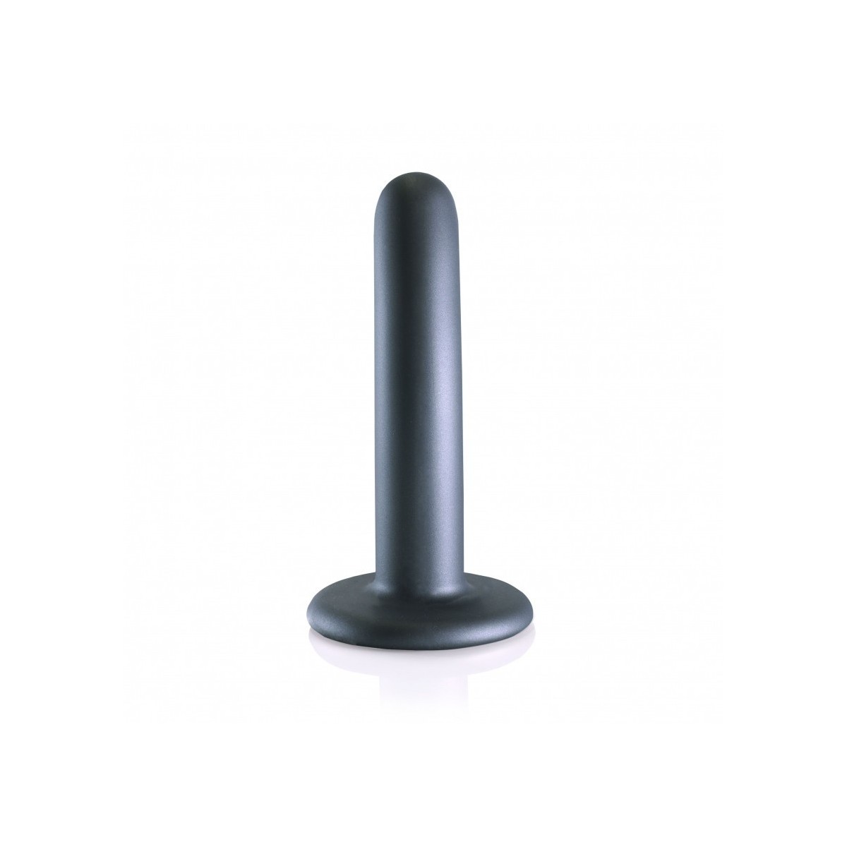 Dildo ventosa liscio punto G 12.5cm Gun Metal