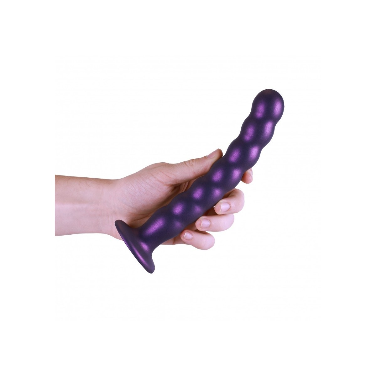 Dildo ventosa sfere punto G 21 cm Purple