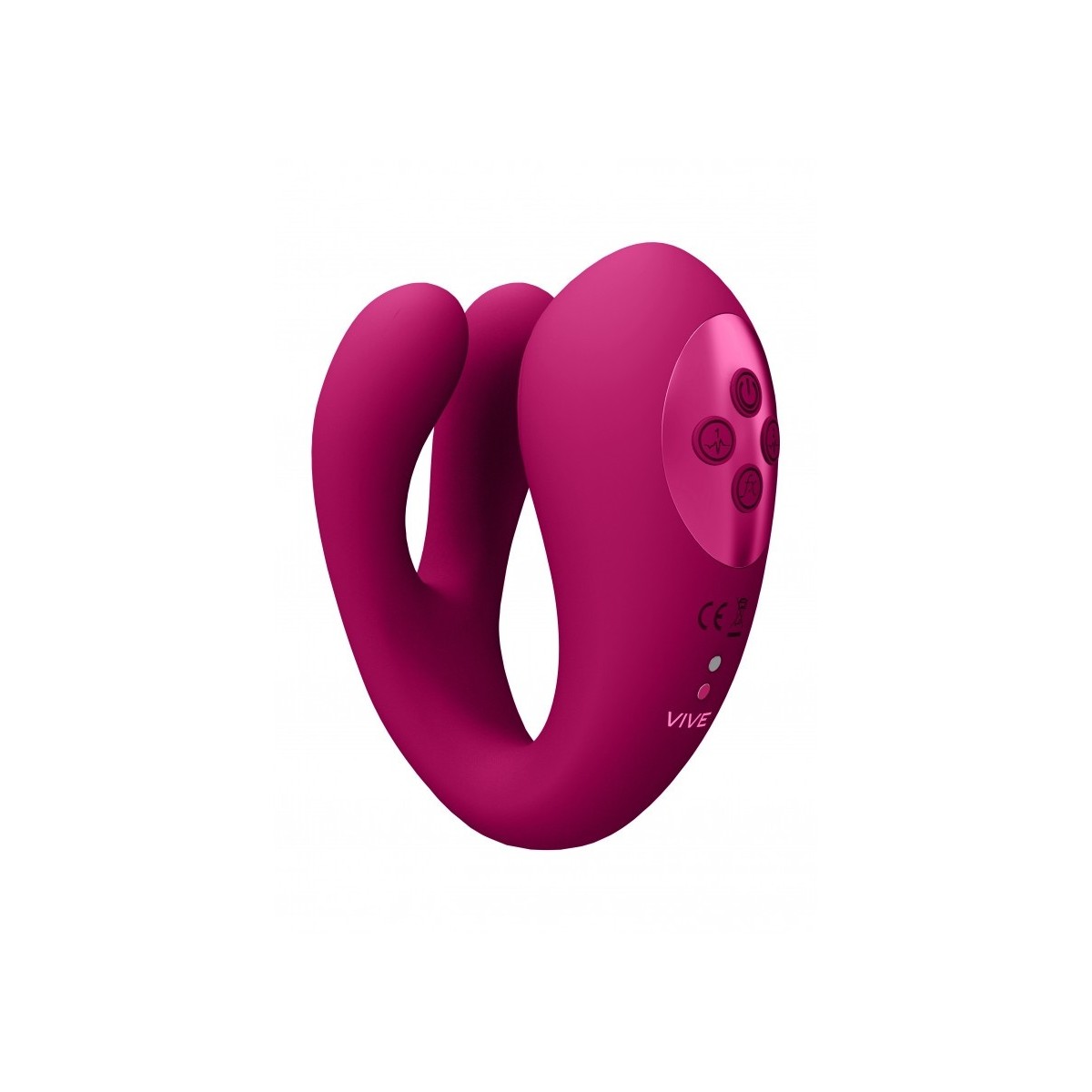 Vibratore Coppia Tripla Azione fucsia