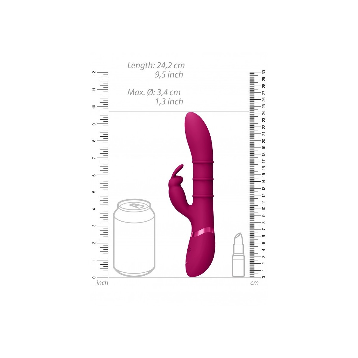 Vibratore rabbit Stimulating Vibrating fucsia