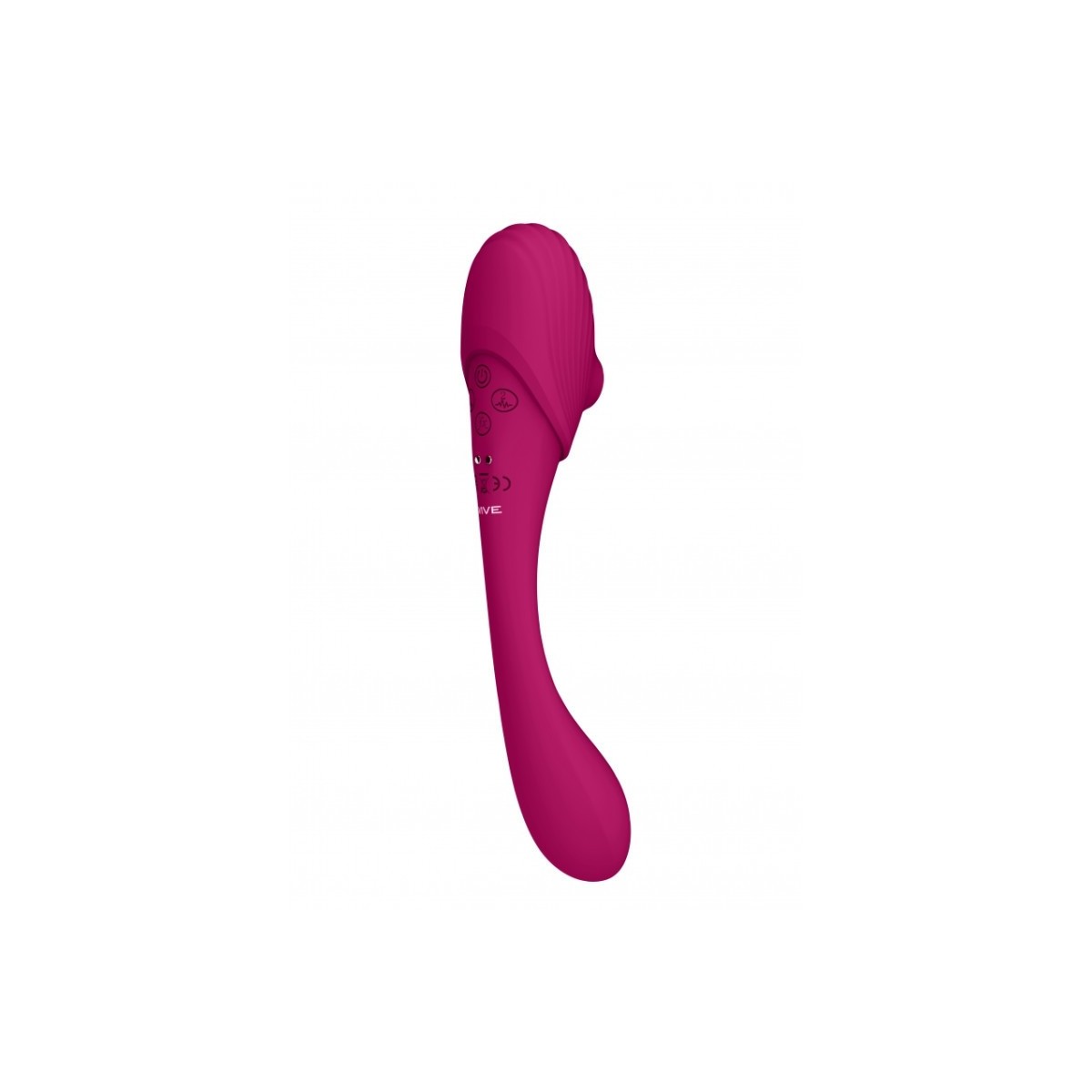 Vibratore vaginale doppia stimolazione fucsia