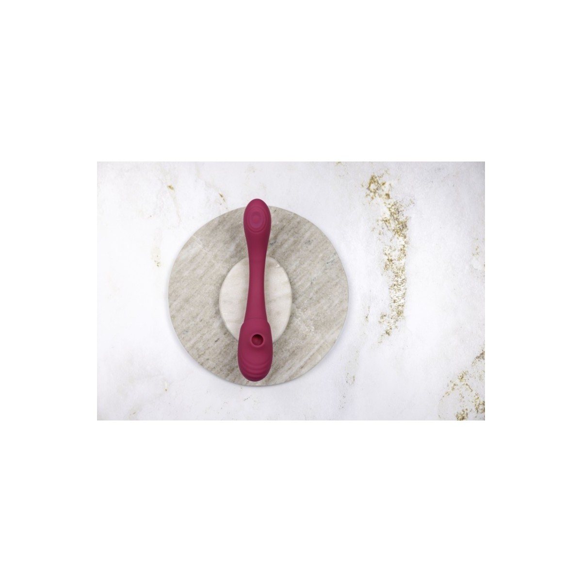 Vibratore vaginale doppia stimolazione fucsia