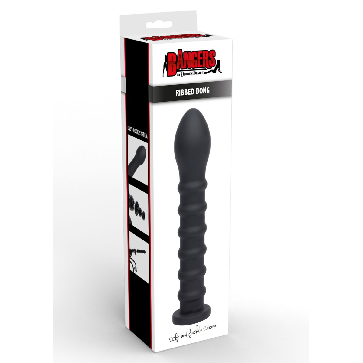 Fallo per macchina del sesso Ribbed Dong 19cm