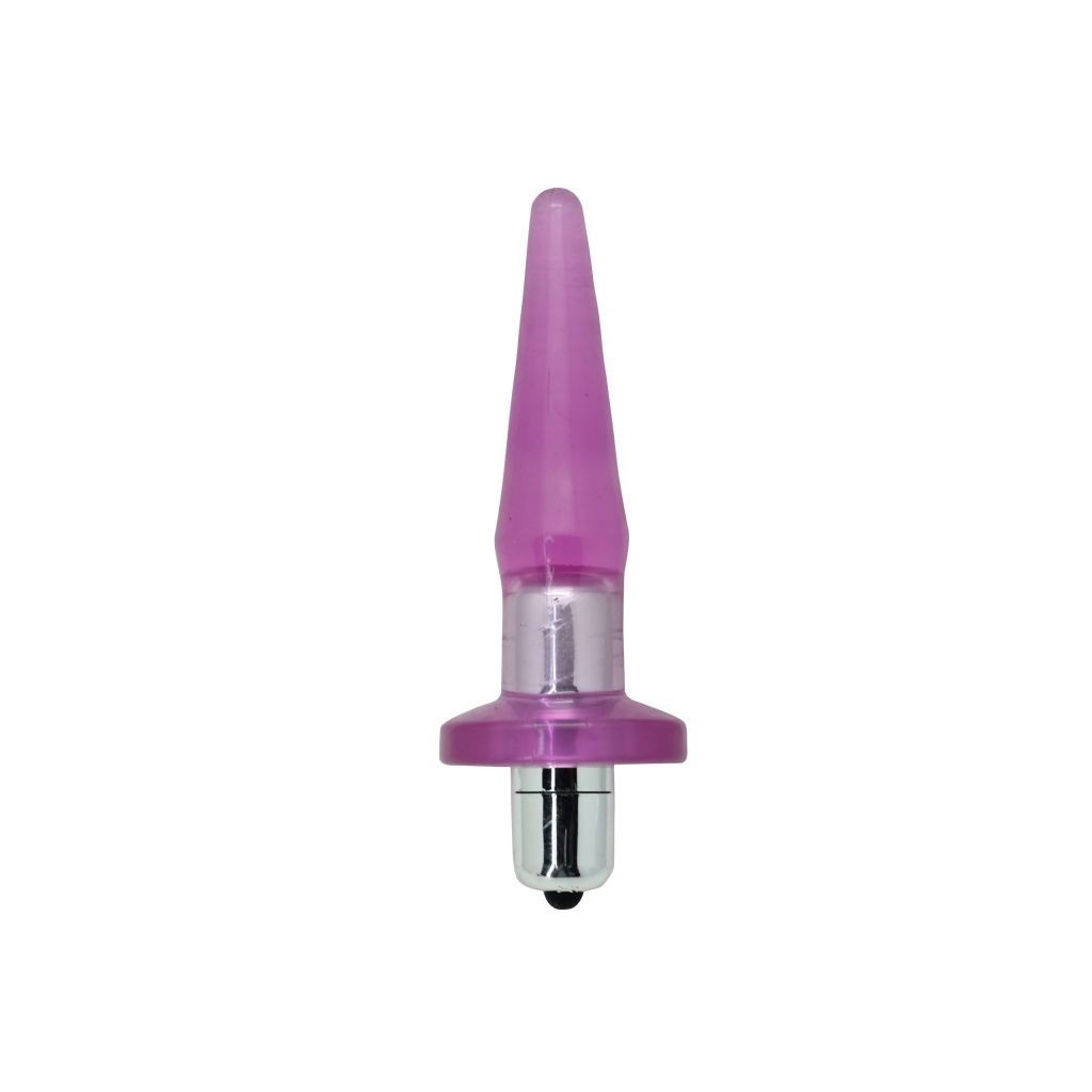 Plug anale con bullet vibrante viola