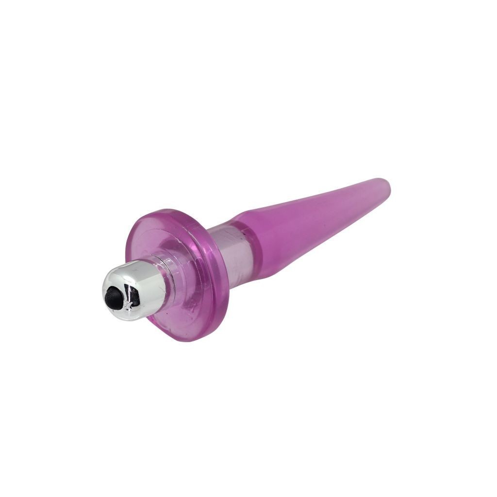 Plug anale con bullet vibrante viola