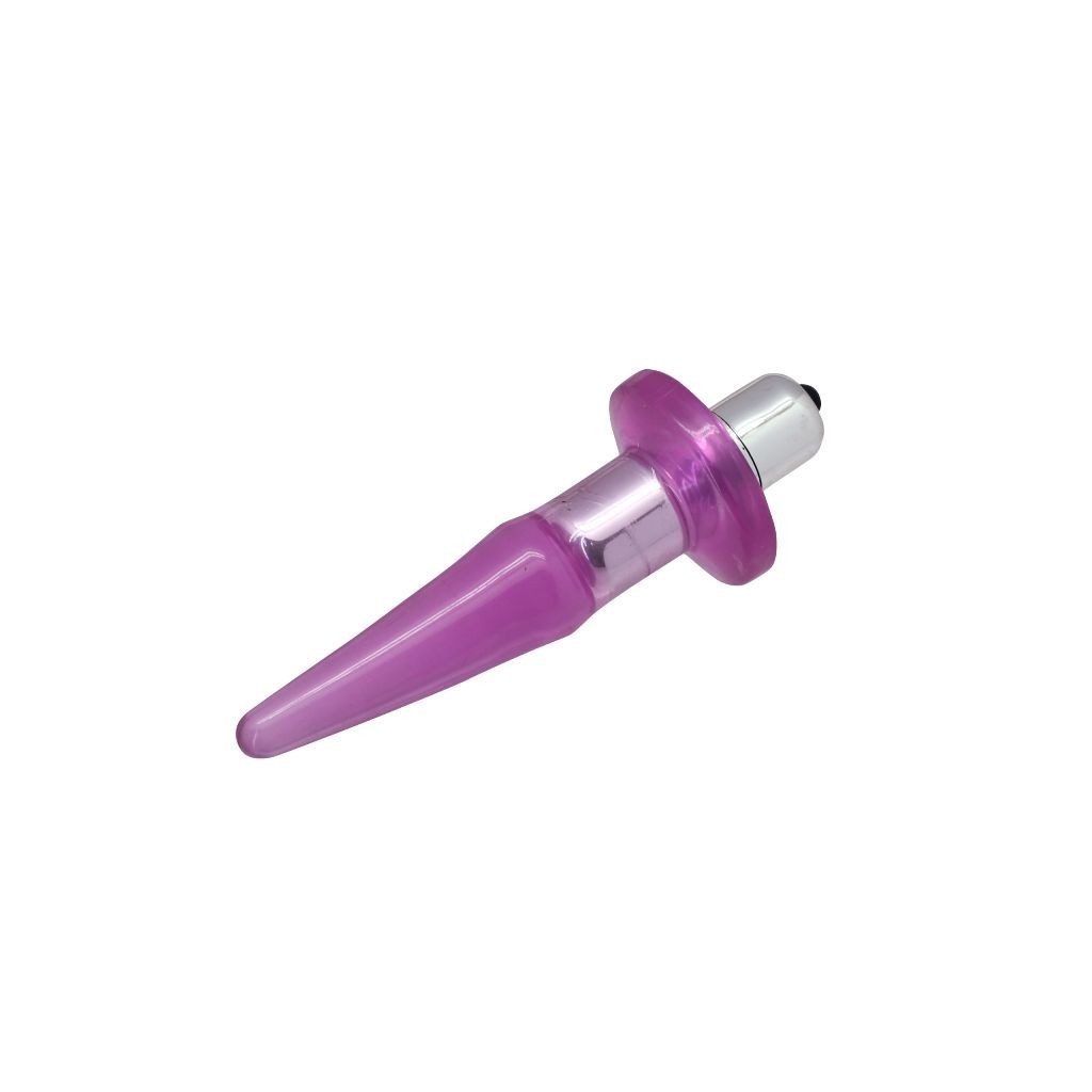 Plug anale con bullet vibrante viola