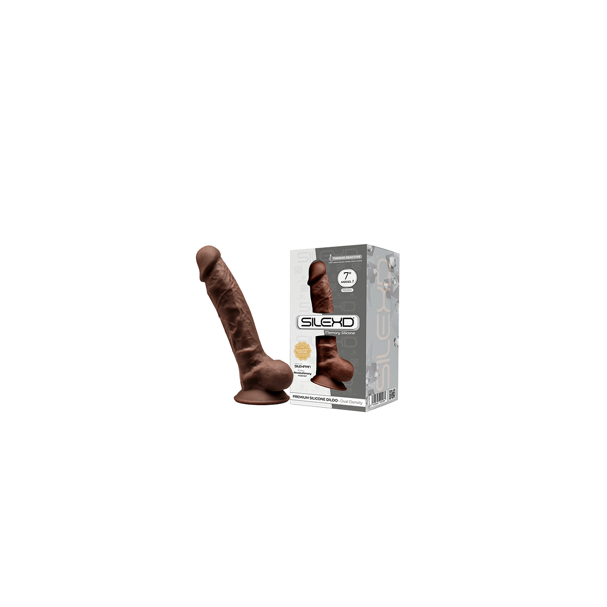 Dildo realistico SILEXD Model 1 17.5cm brown