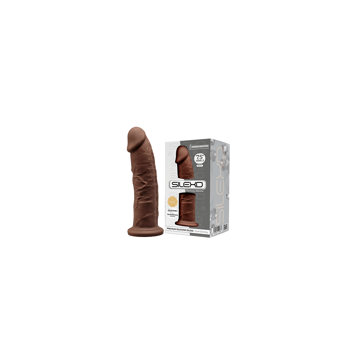 Dildo realistico SILEXD Model 2 19 cm brown