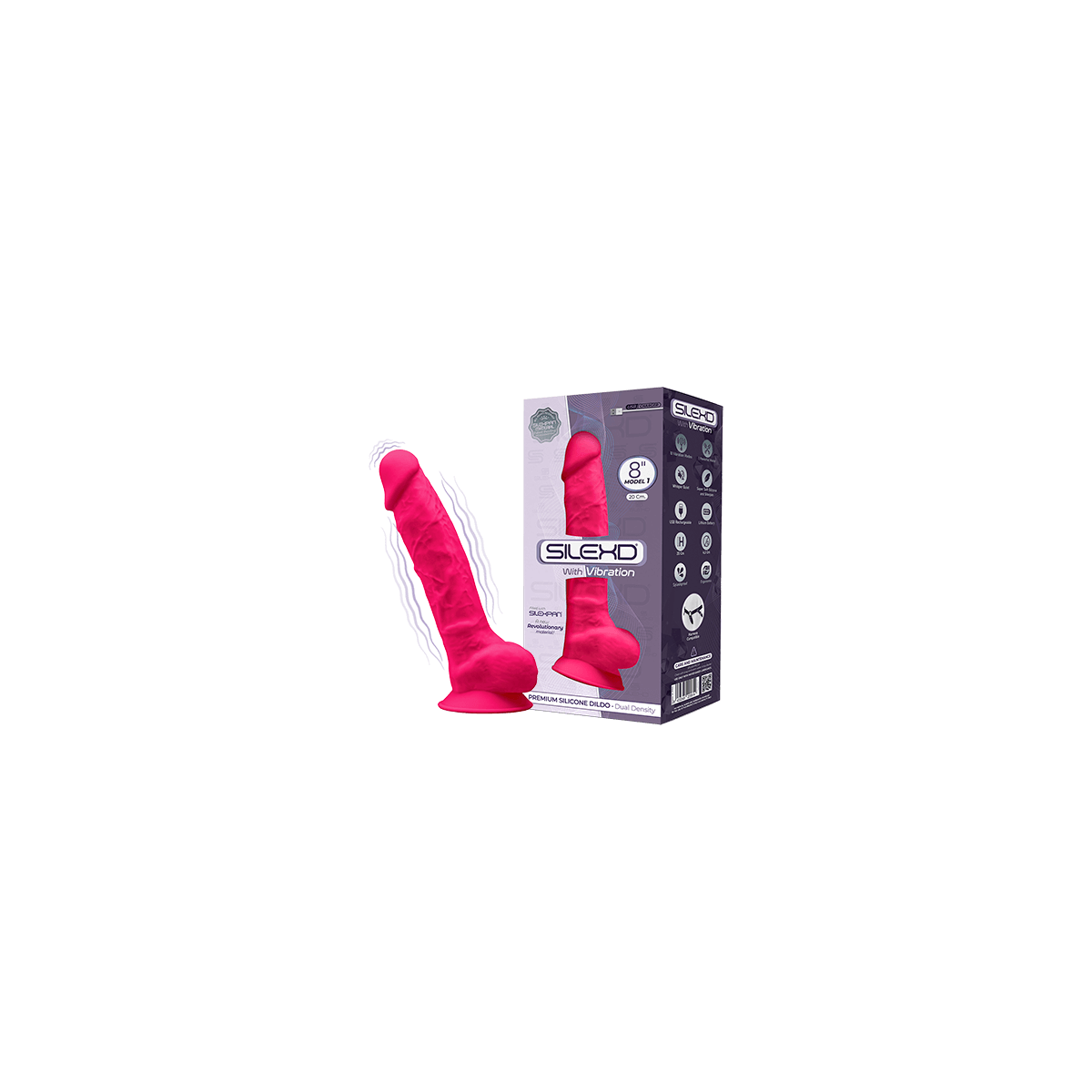 Vibratore realistico Model 1 20 cm fucsia