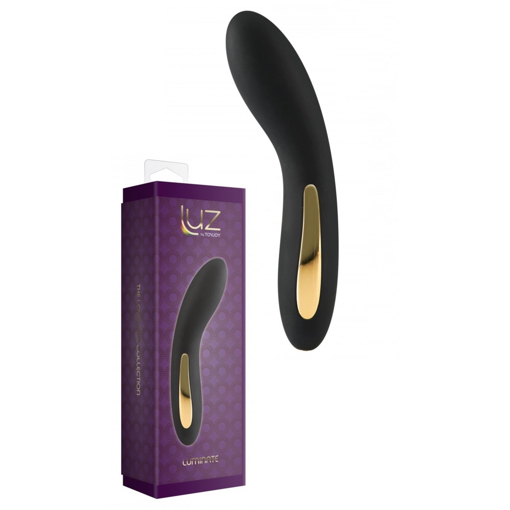 Vibratore vaginale per punto G nero con led