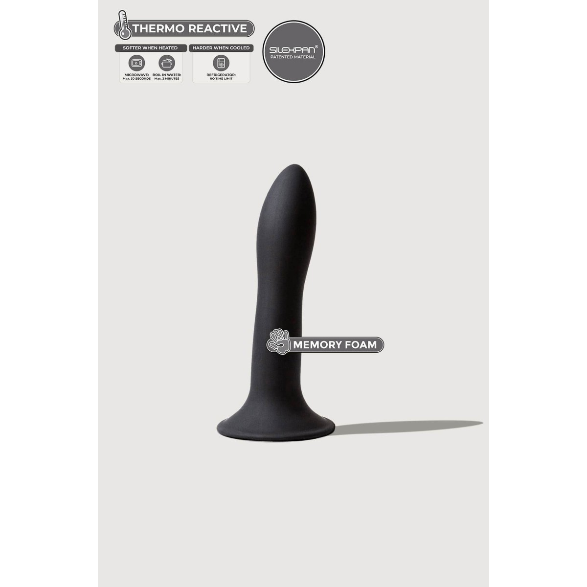 Dildo con ventosa Hitsens 5 Black