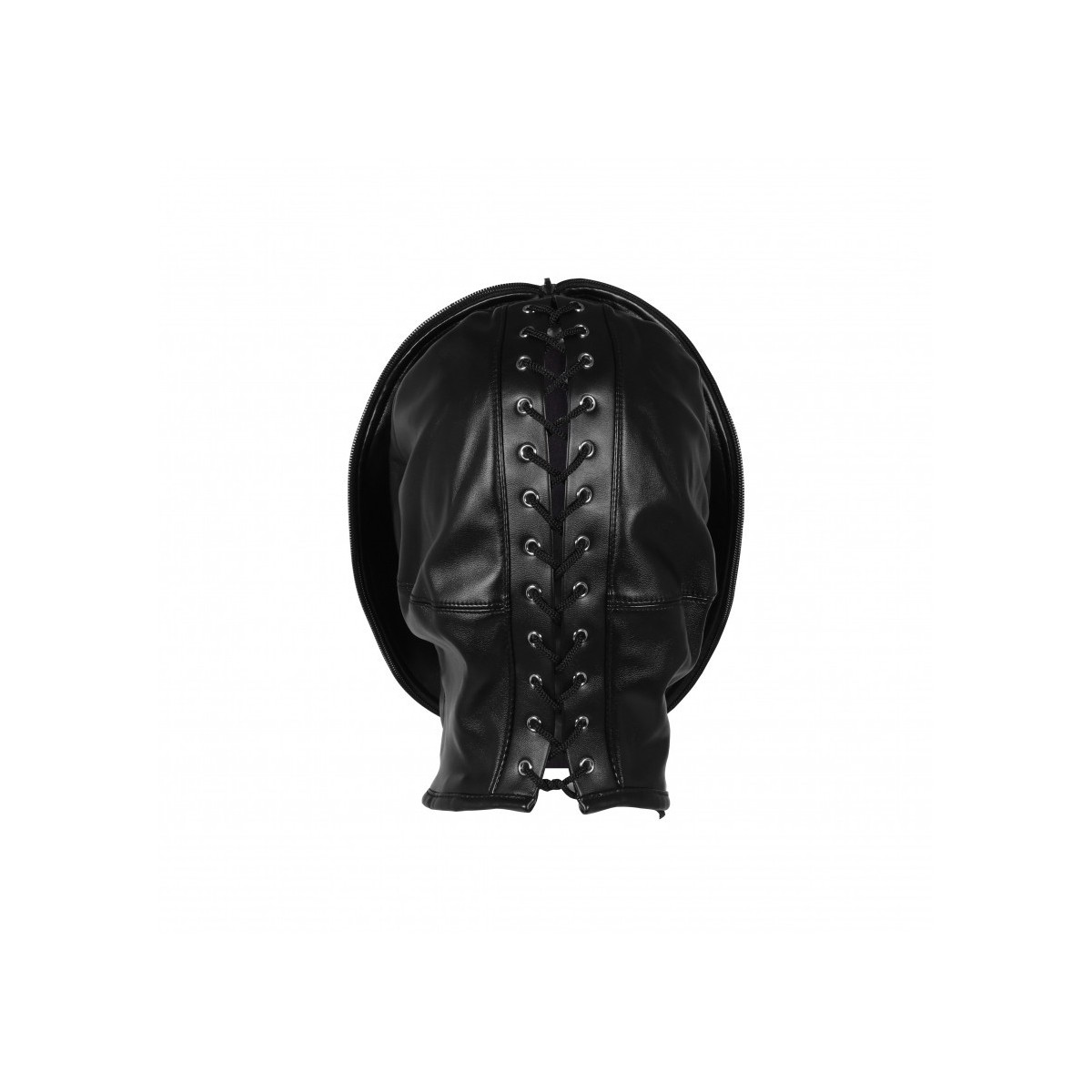 Maschera BDSM con cerniera Zip-up nera