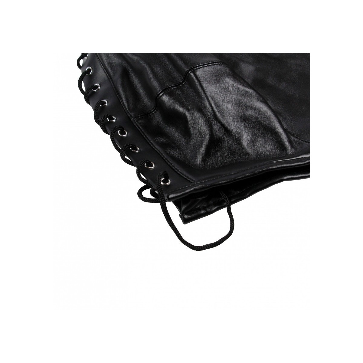 Maschera BDSM con cerniera Zip-up nera