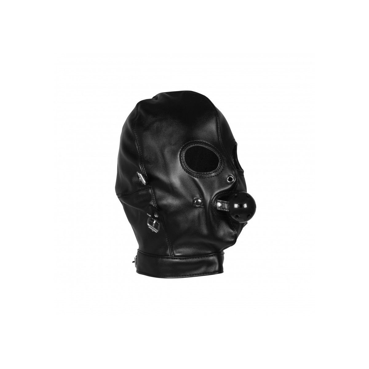 Maschera BDSM con morso Breathable Ball nera