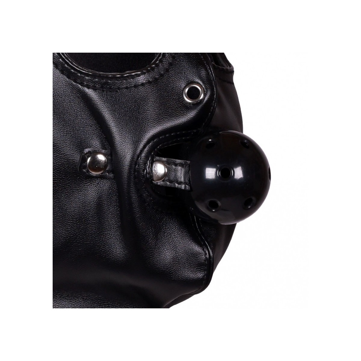 Maschera BDSM con morso Breathable Ball nera