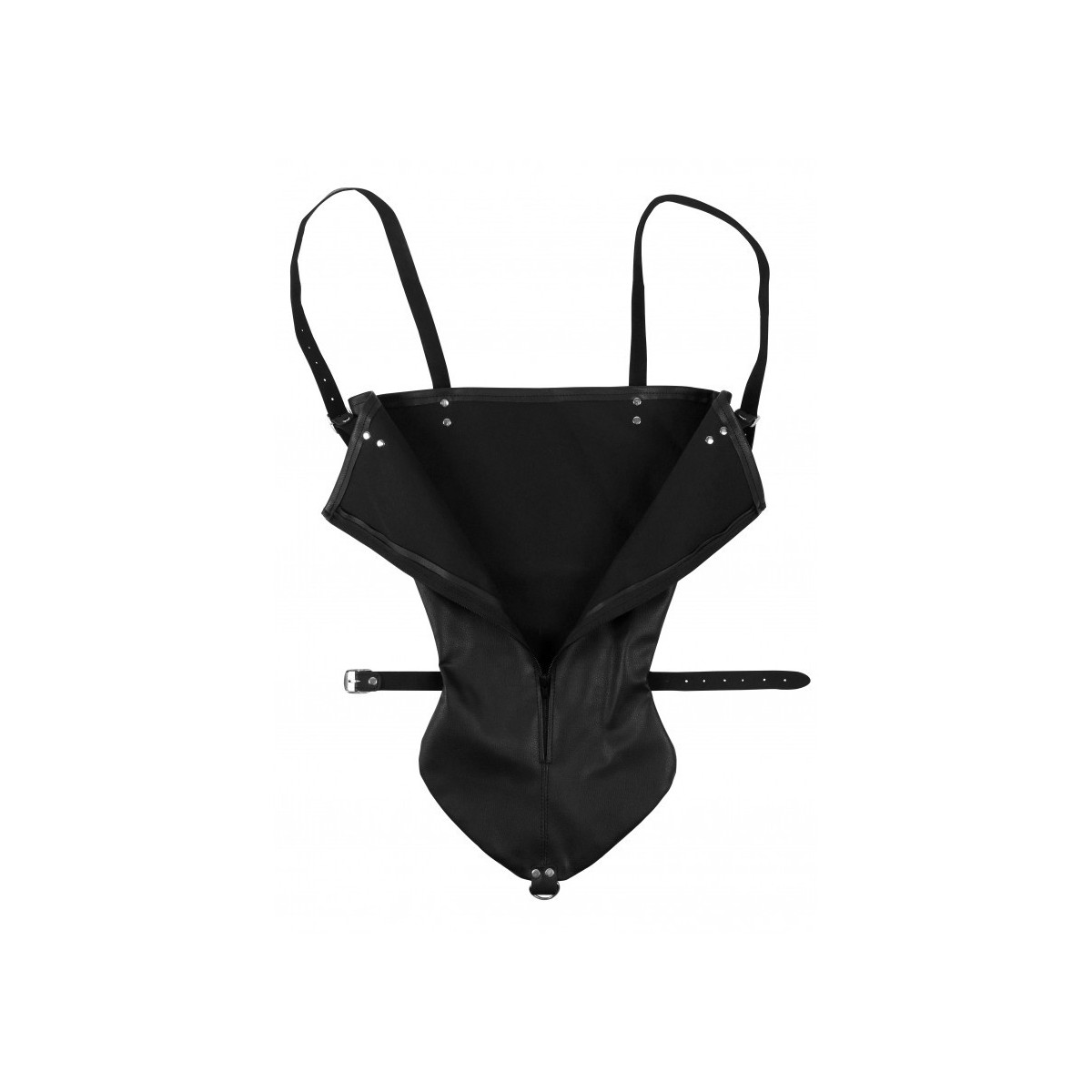 Costrittivo braccia bondage Zip-up nero