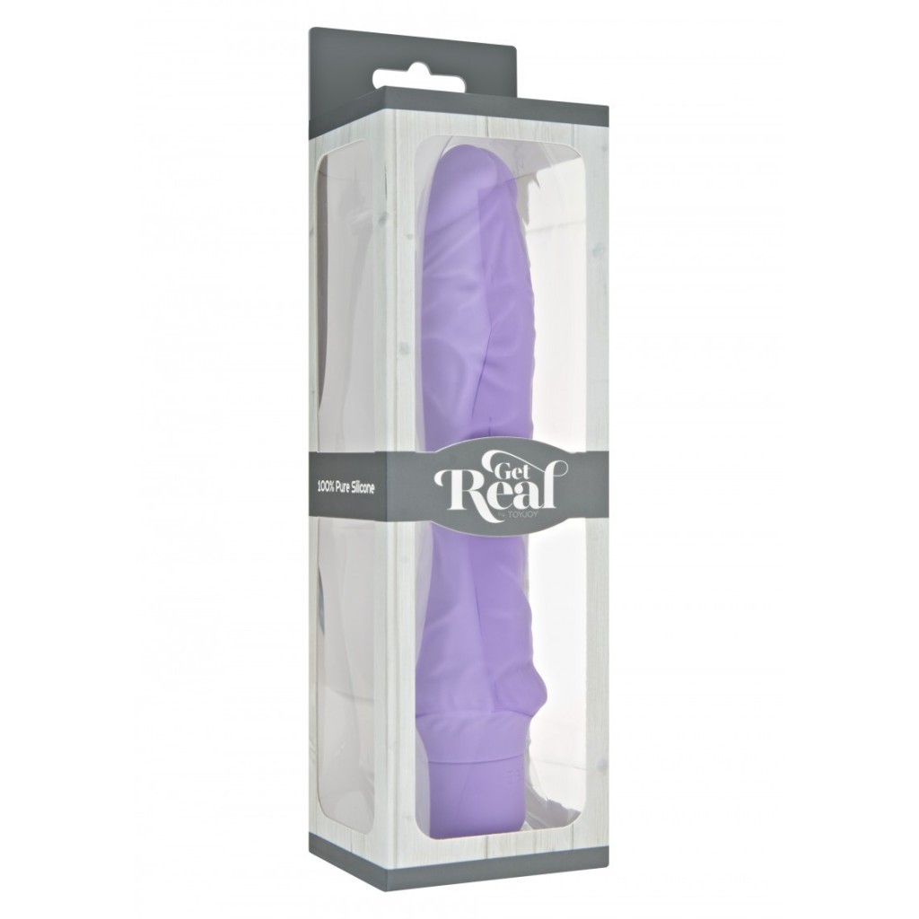 Vibratore vaginale maxi realistico viola