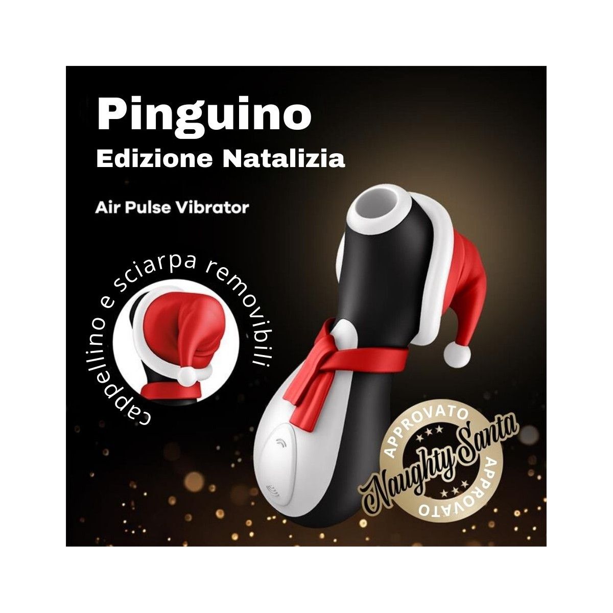 Succhia clitoride Pinguino Natale Satisfyer su MyShopSecret