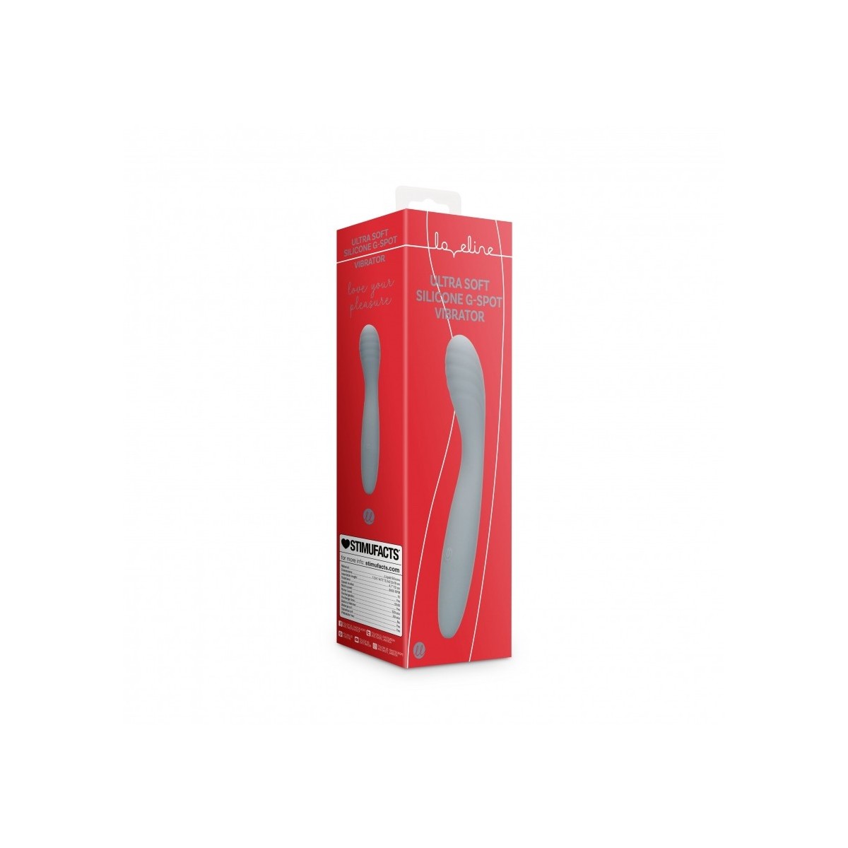 Vibratore punto G silicone grigio