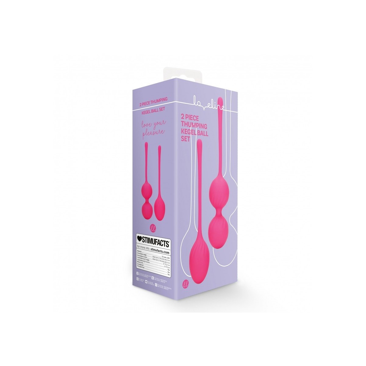 Set Palline vaginali 2 pz fucsia