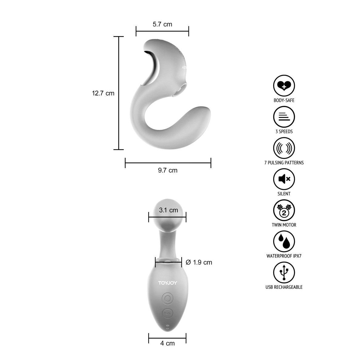 Stimolatore Clitoride Twist - ToyJoy