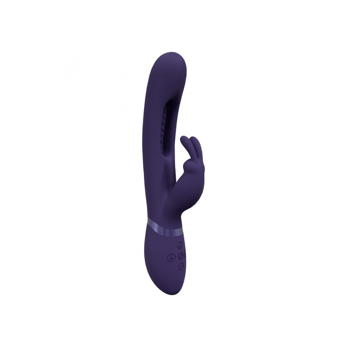 Vibratore rabbit Mika triplo motore viola