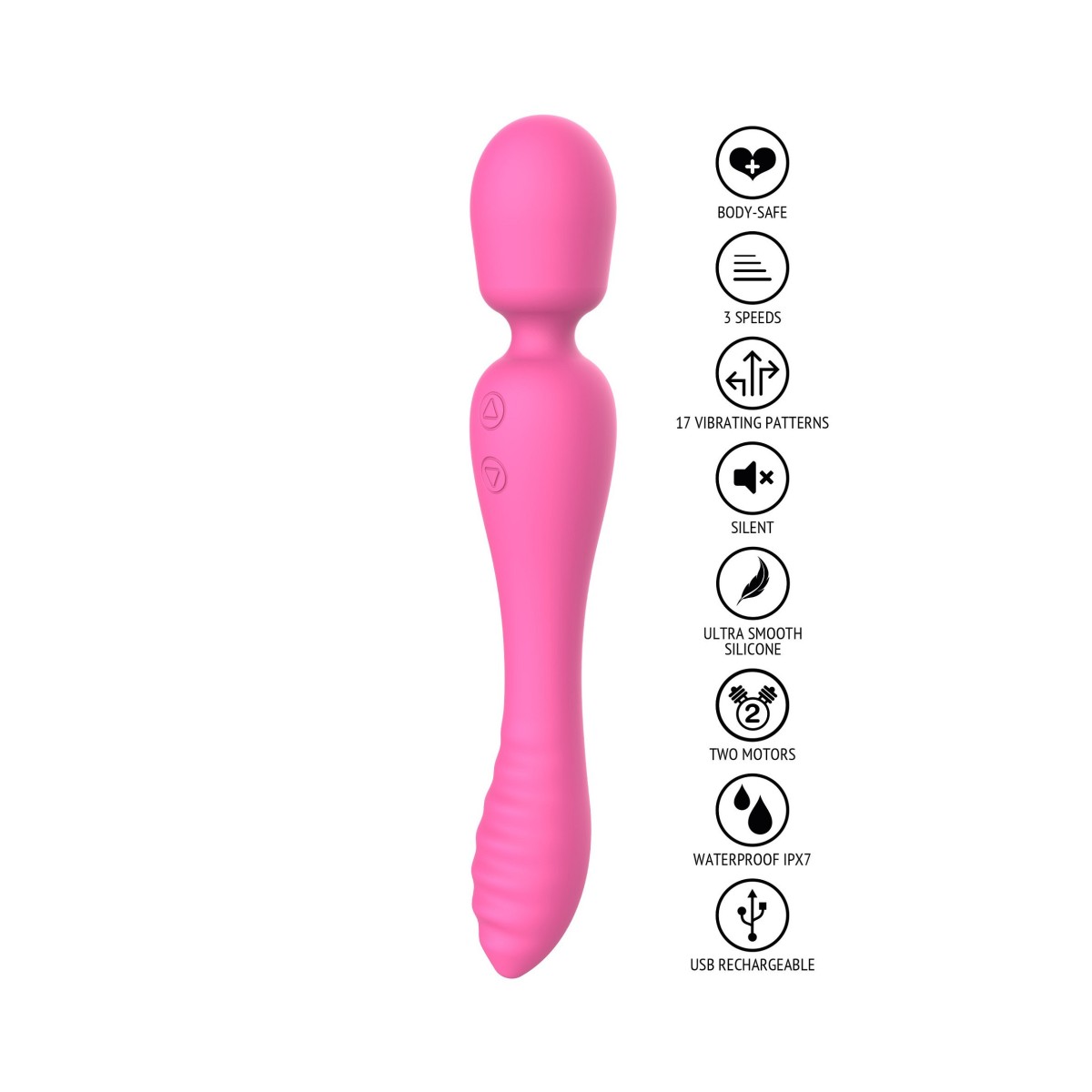 Vibratore wand The Evermore 2 in 1 Massager