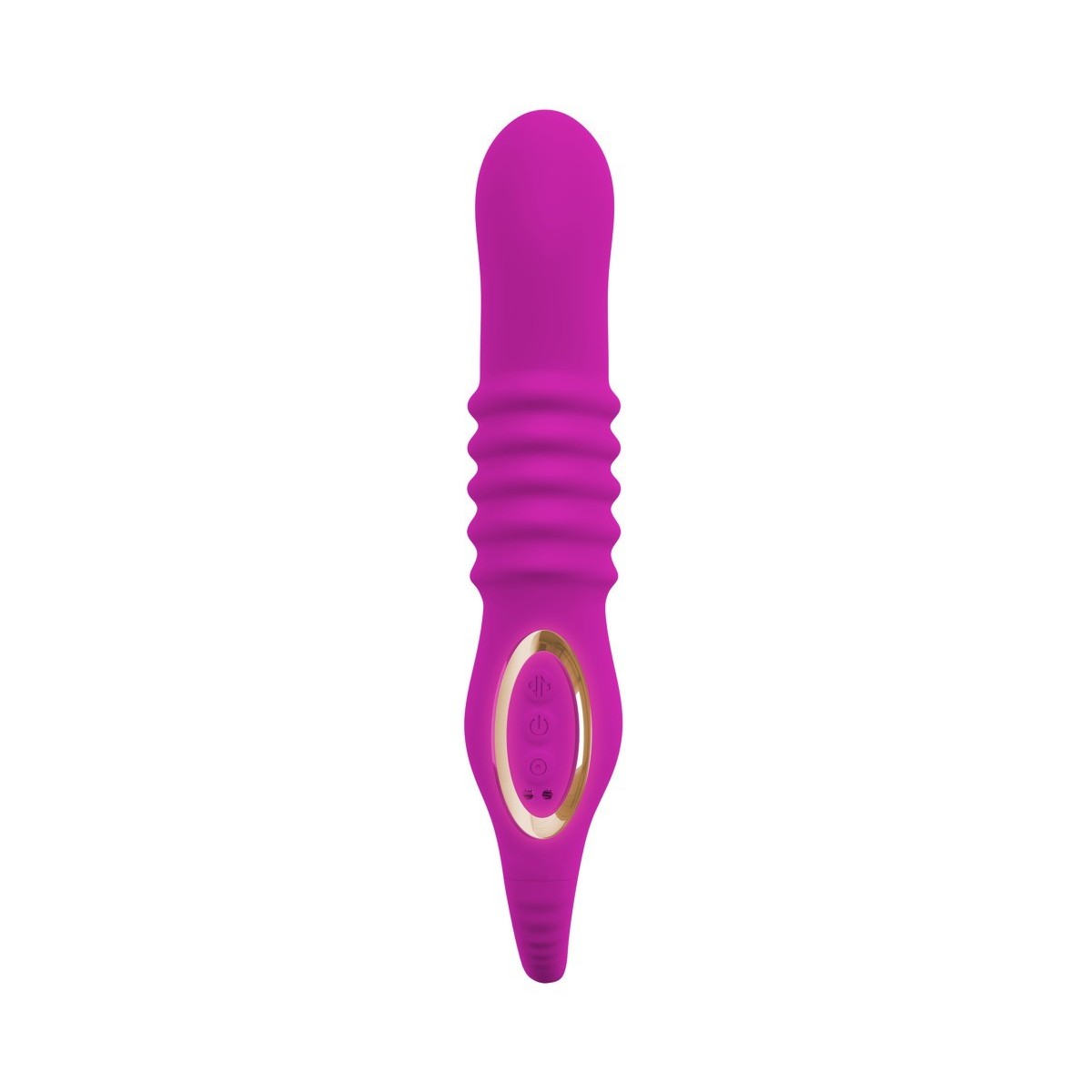 Vibratore strapon indossabile fucsia