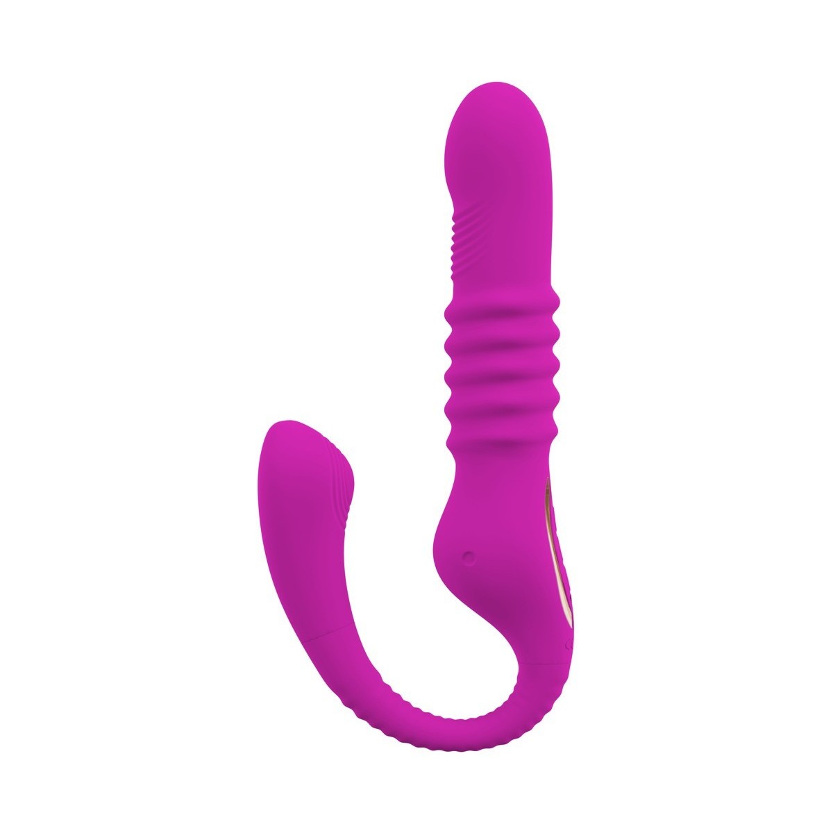 Vibratore strapon indossabile fucsia