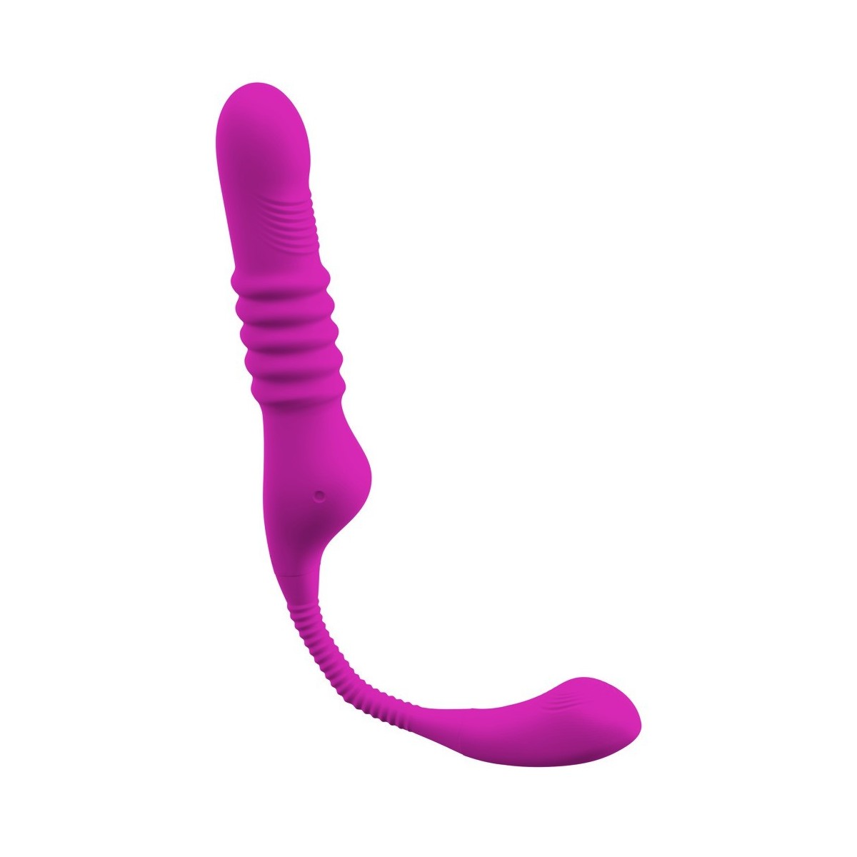 Vibratore strapon indossabile fucsia