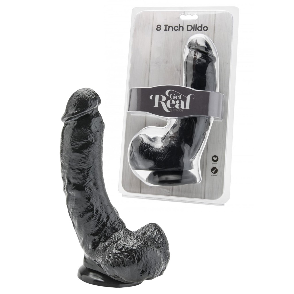 Fallo dildo realistico 20 cm nero