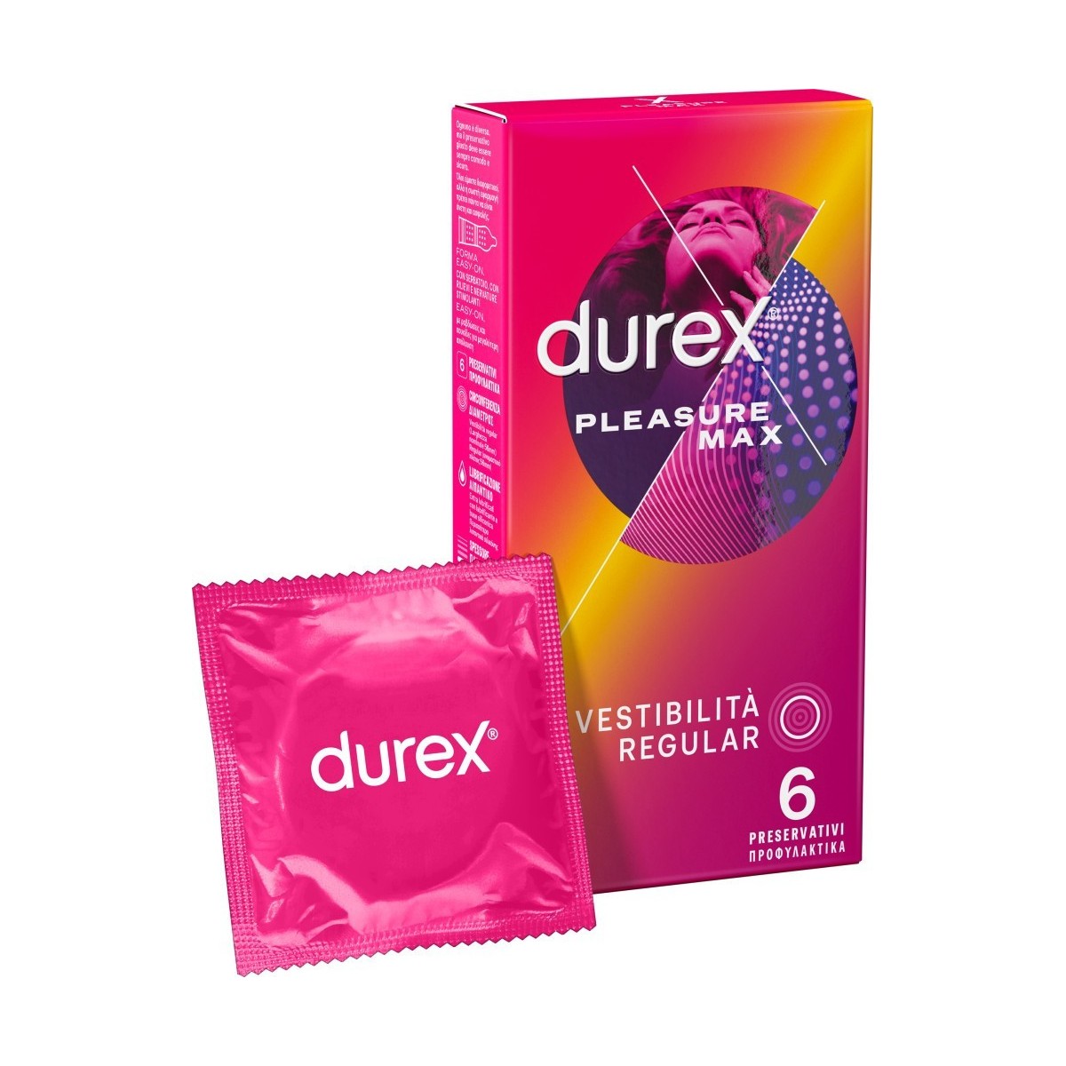 Preservativi DUREX PLEASURE MAX 6 PEZZI