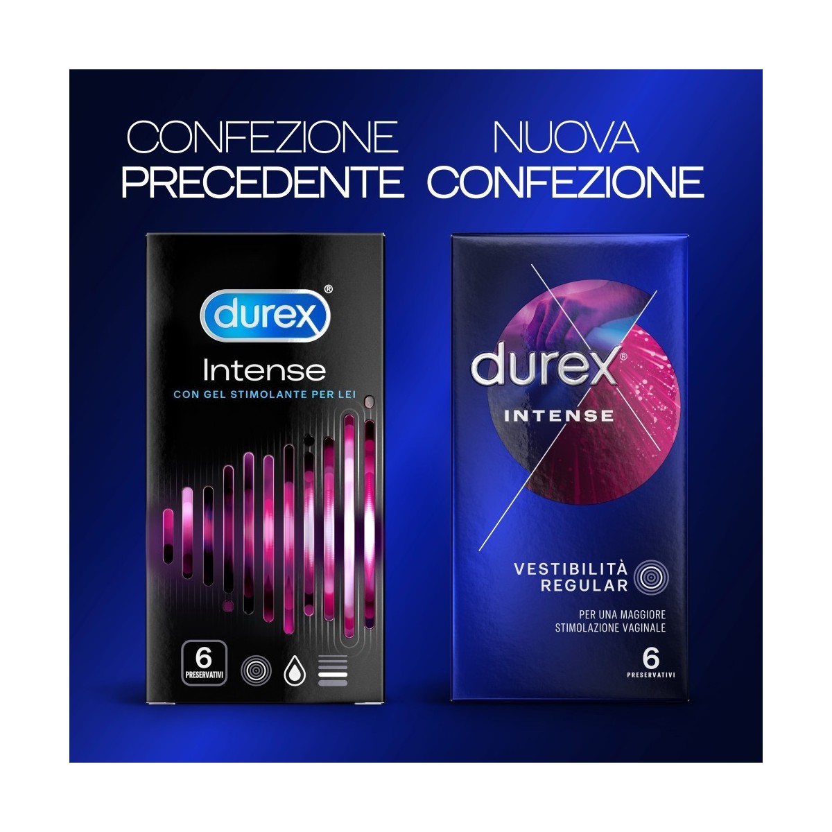 Preservativi DUREX INTENSE 6 PEZZI