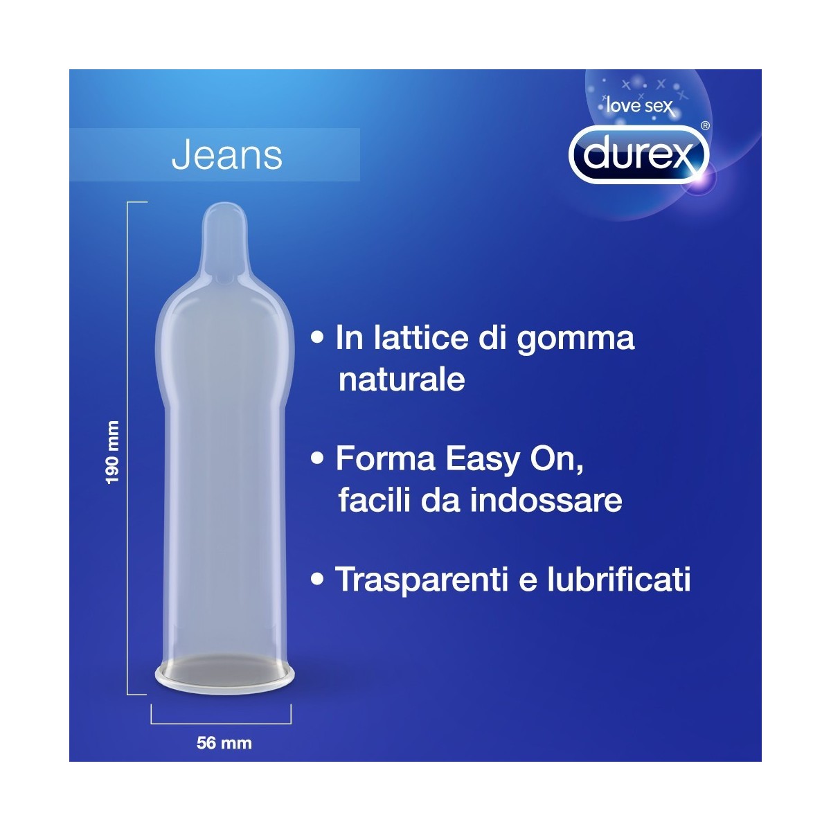 Preservativi DUREX jeans 6 PEZZI