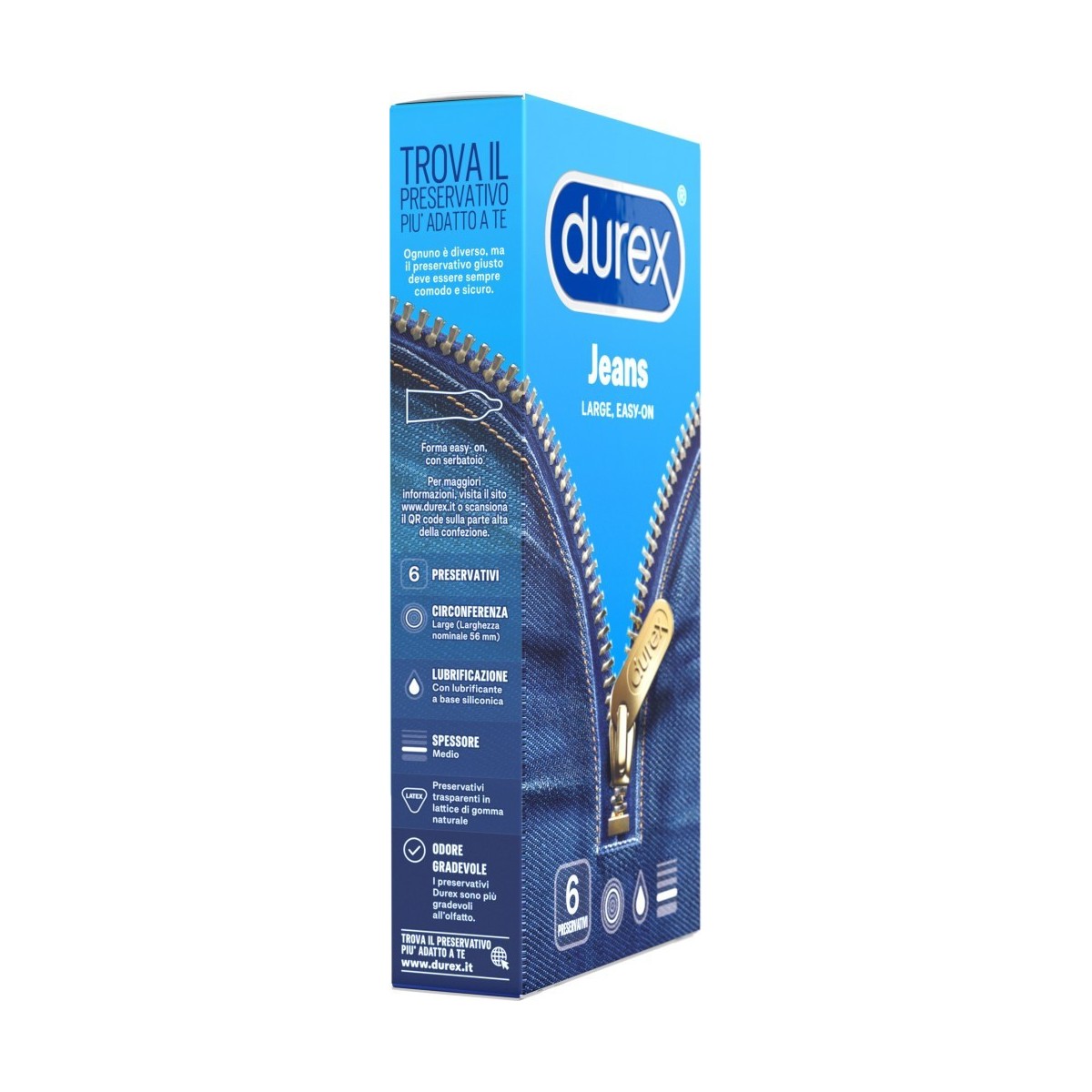 Preservativi DUREX jeans 6 PEZZI