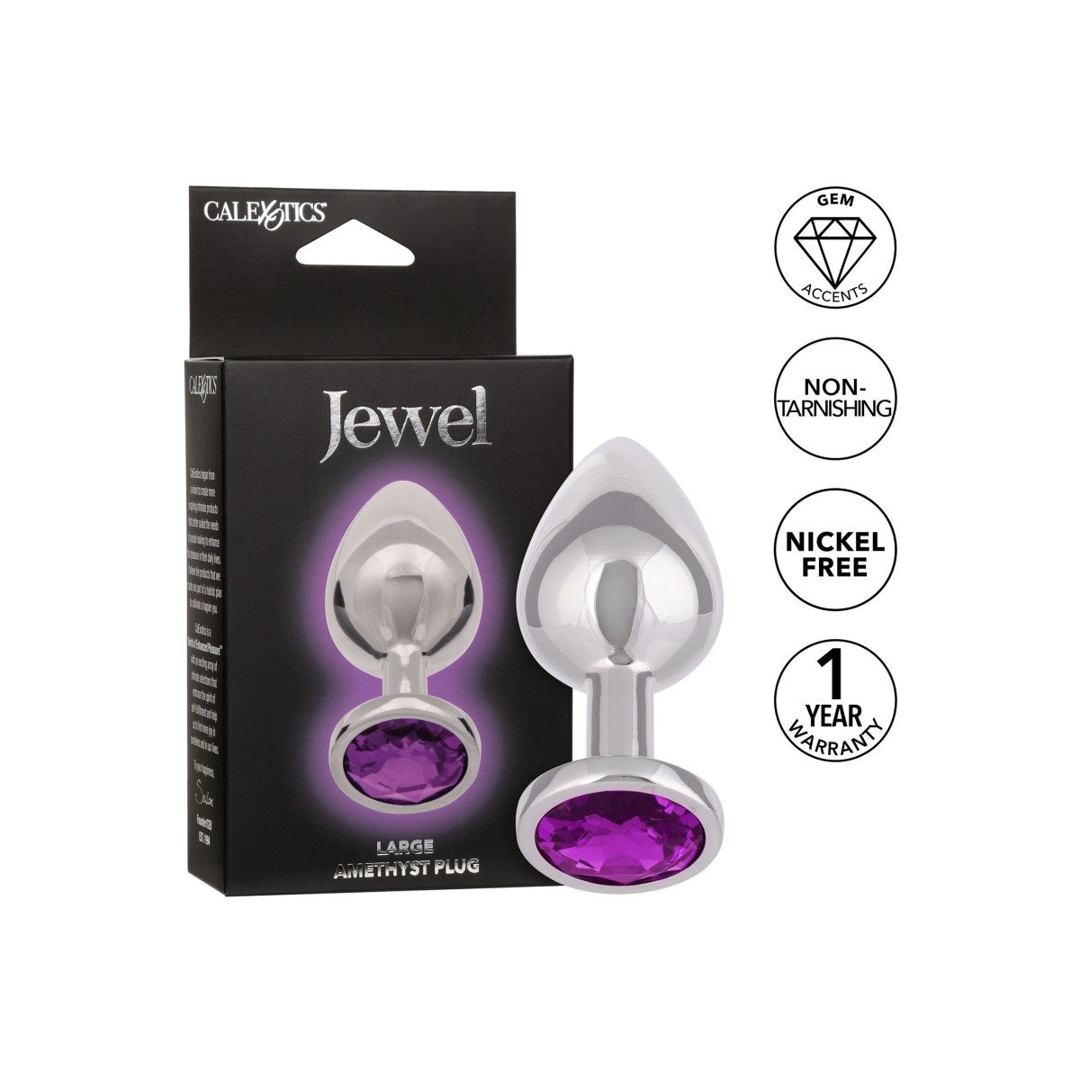 Plug anale con pietra Jewel Amethyst Large