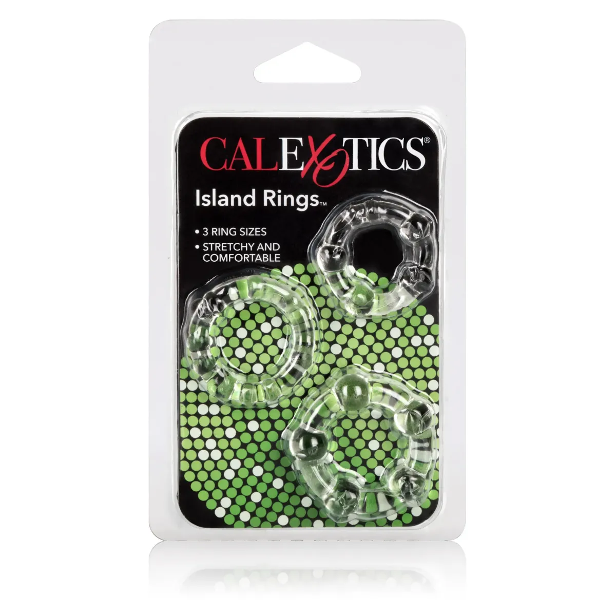 Kit 3 anelli fallici Island Rings trasparenti