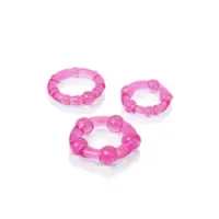 Kit 3 anelli fallici Island Rings fucsia