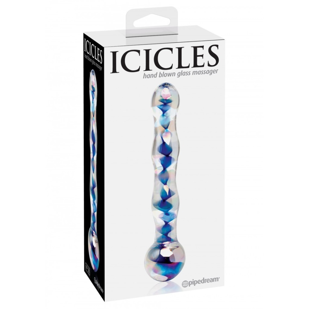 Dildo in vetro vaginale anale icicles no 8