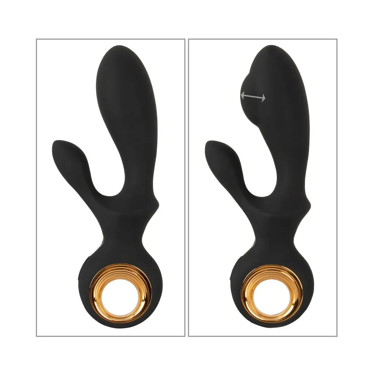 Vibratore rabbit gonfiabile nero