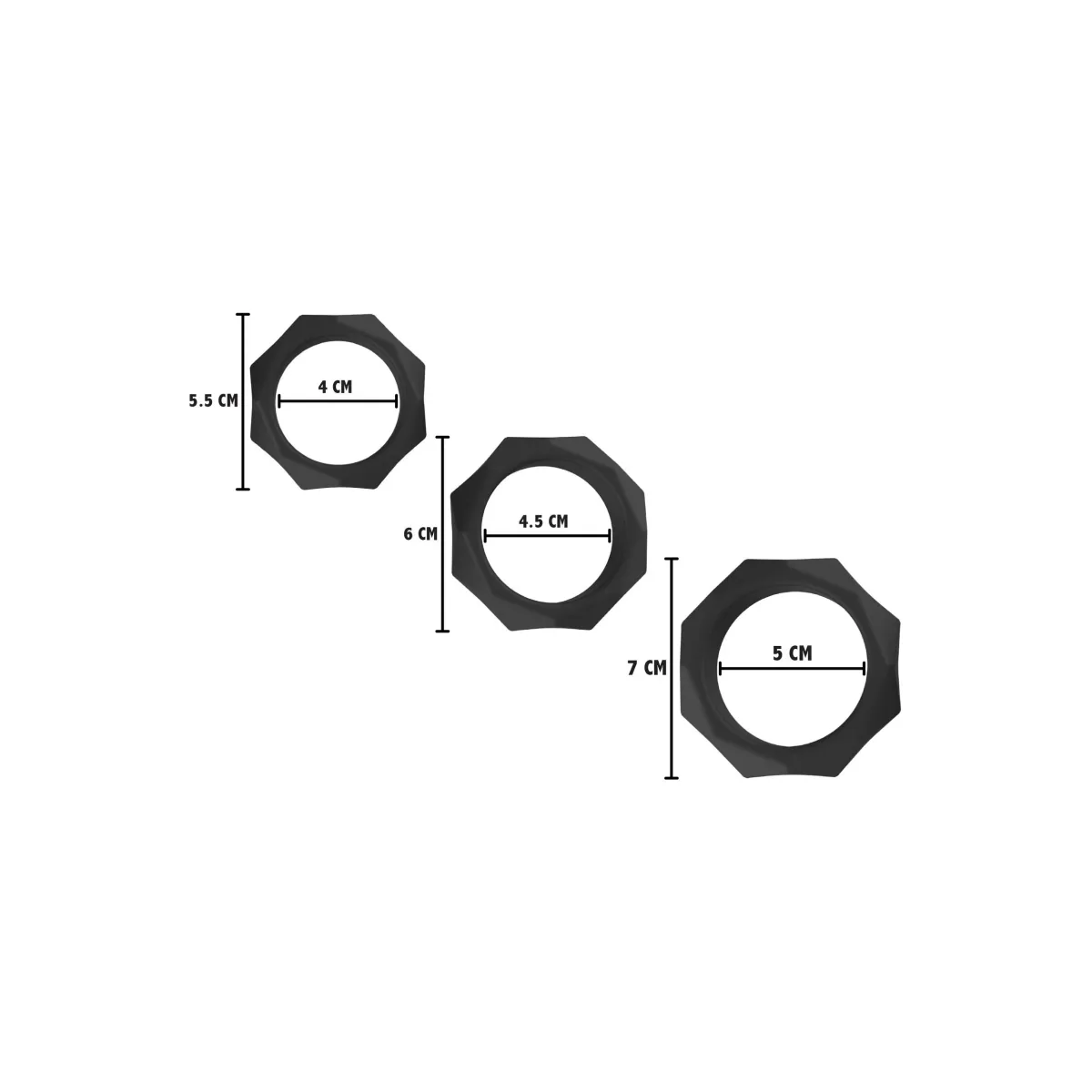 Anello falico kit 3 Heavy C-Ring Set