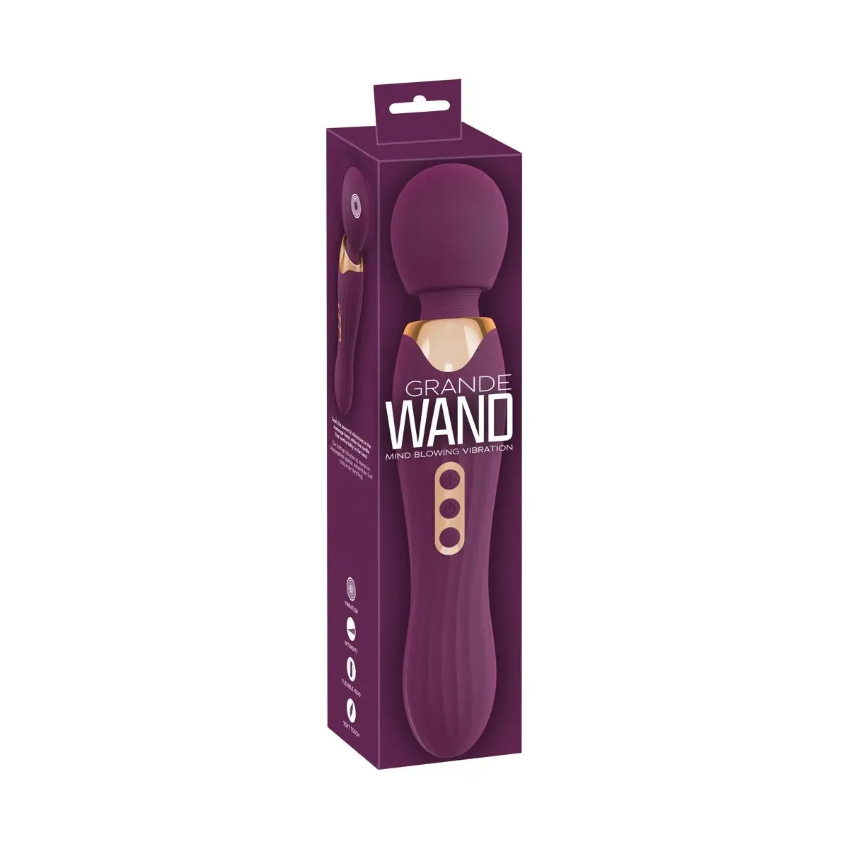 Stimolatore vaginale grande wand viola