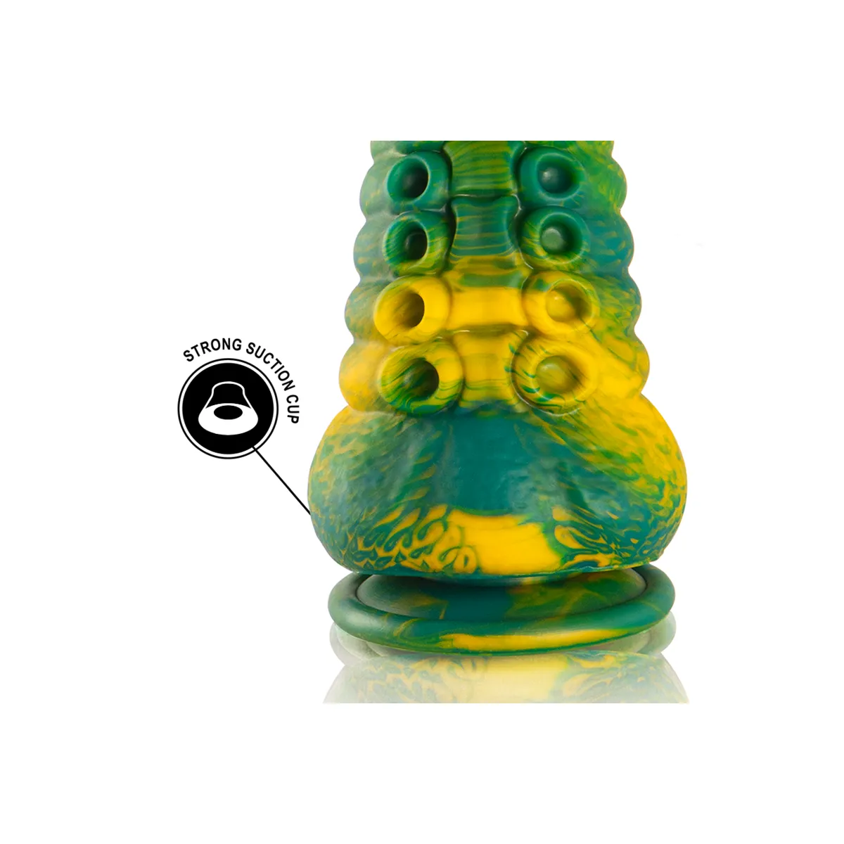 Dildo Fantasy Cetus tentacolo verde 17 cm