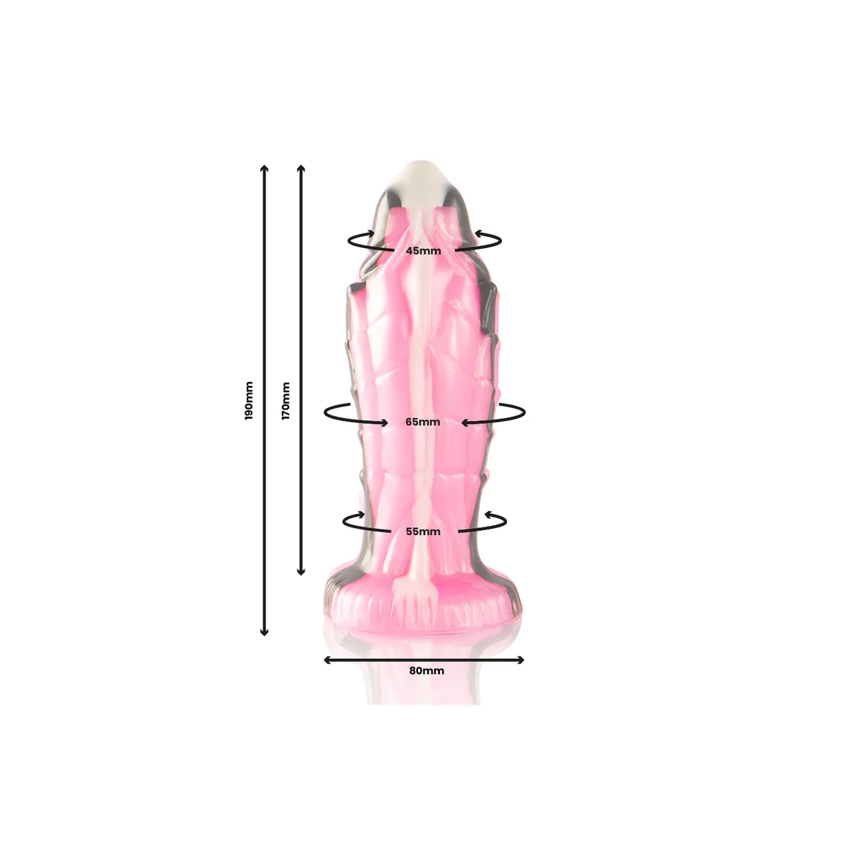 Dildo Fantasy Triton rosa 19 cm