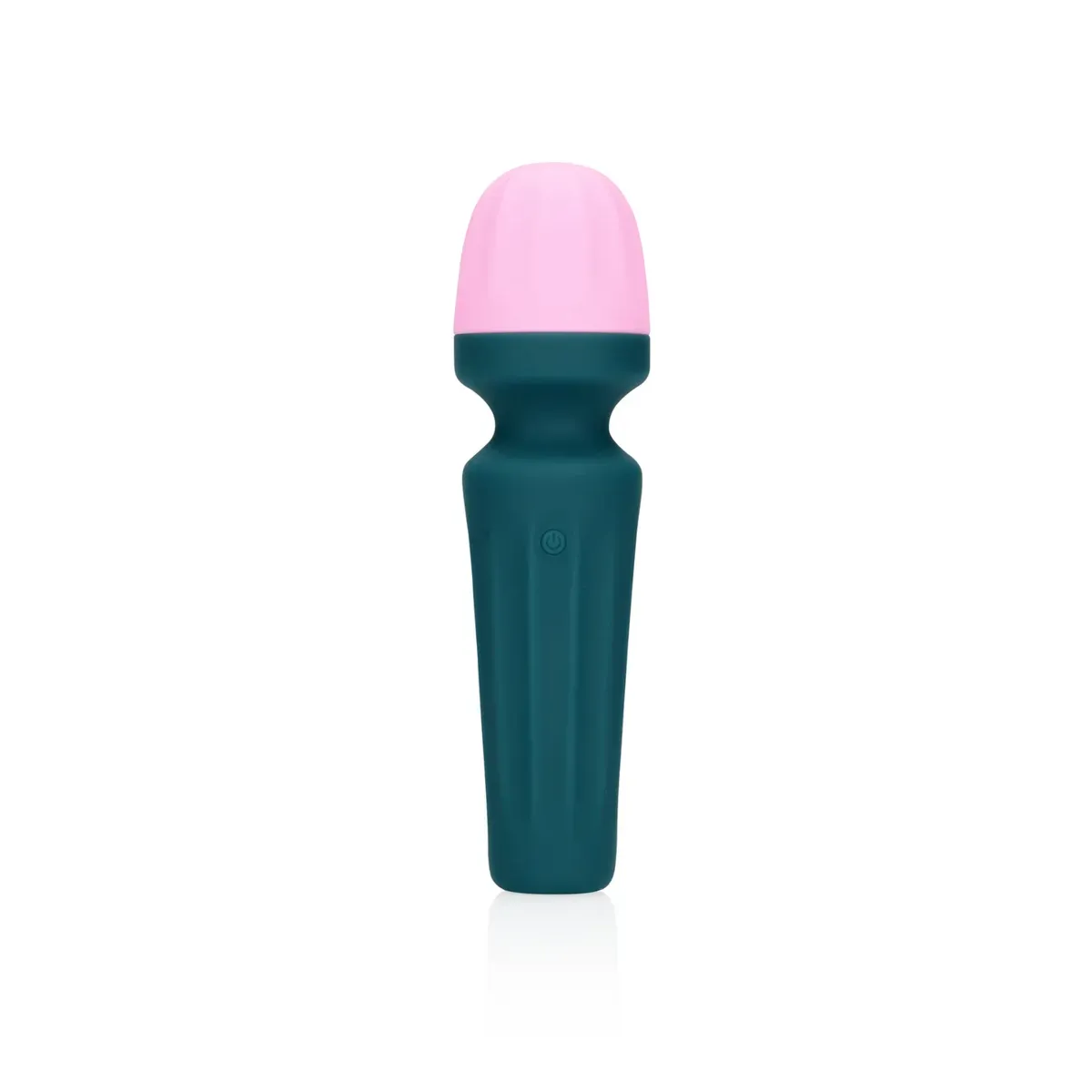 Mini Wand vibratore verde e rosa