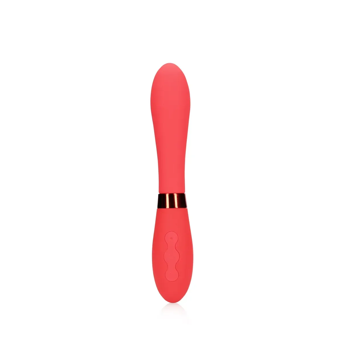 Vibratore in silicone Smooth Vibrator rosso