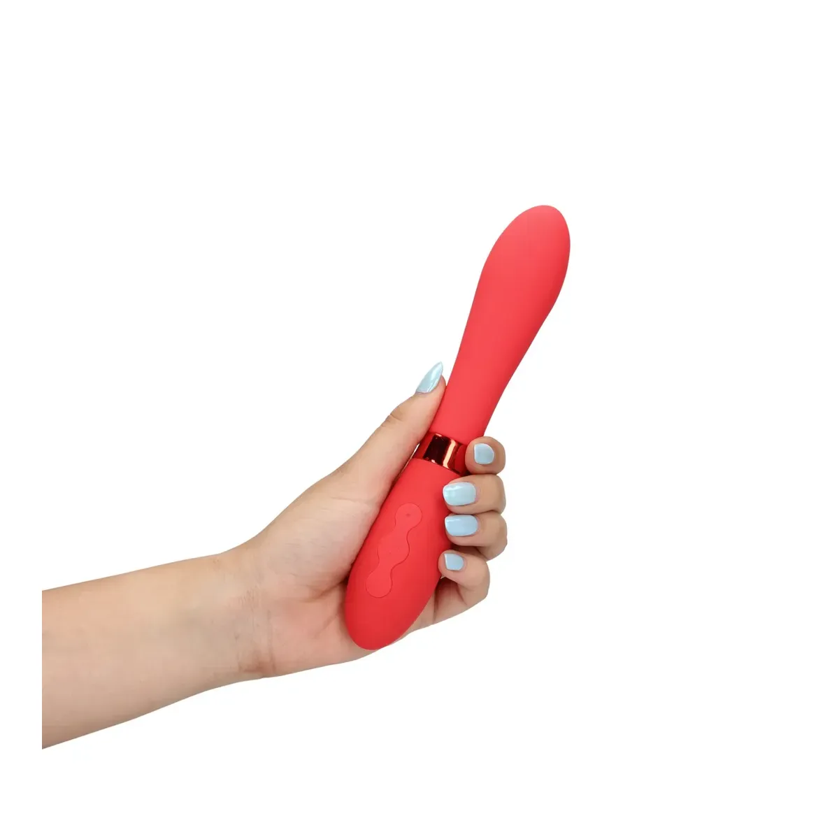 Vibratore in silicone Smooth Vibrator rosso